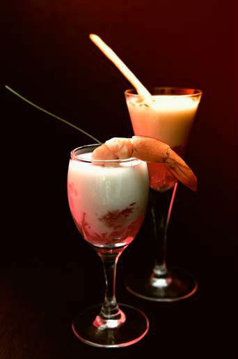 Irrintzi Pintxo Chupito Ajo Blanco